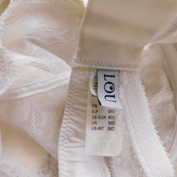Vintage White Mesh Lace Bra - Picture 3 of 3